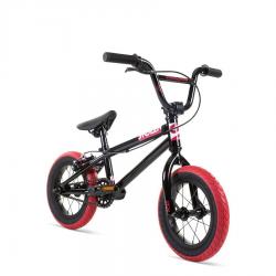 Stolen 2021 AGENT 12 Black with Red Tires BMX bike